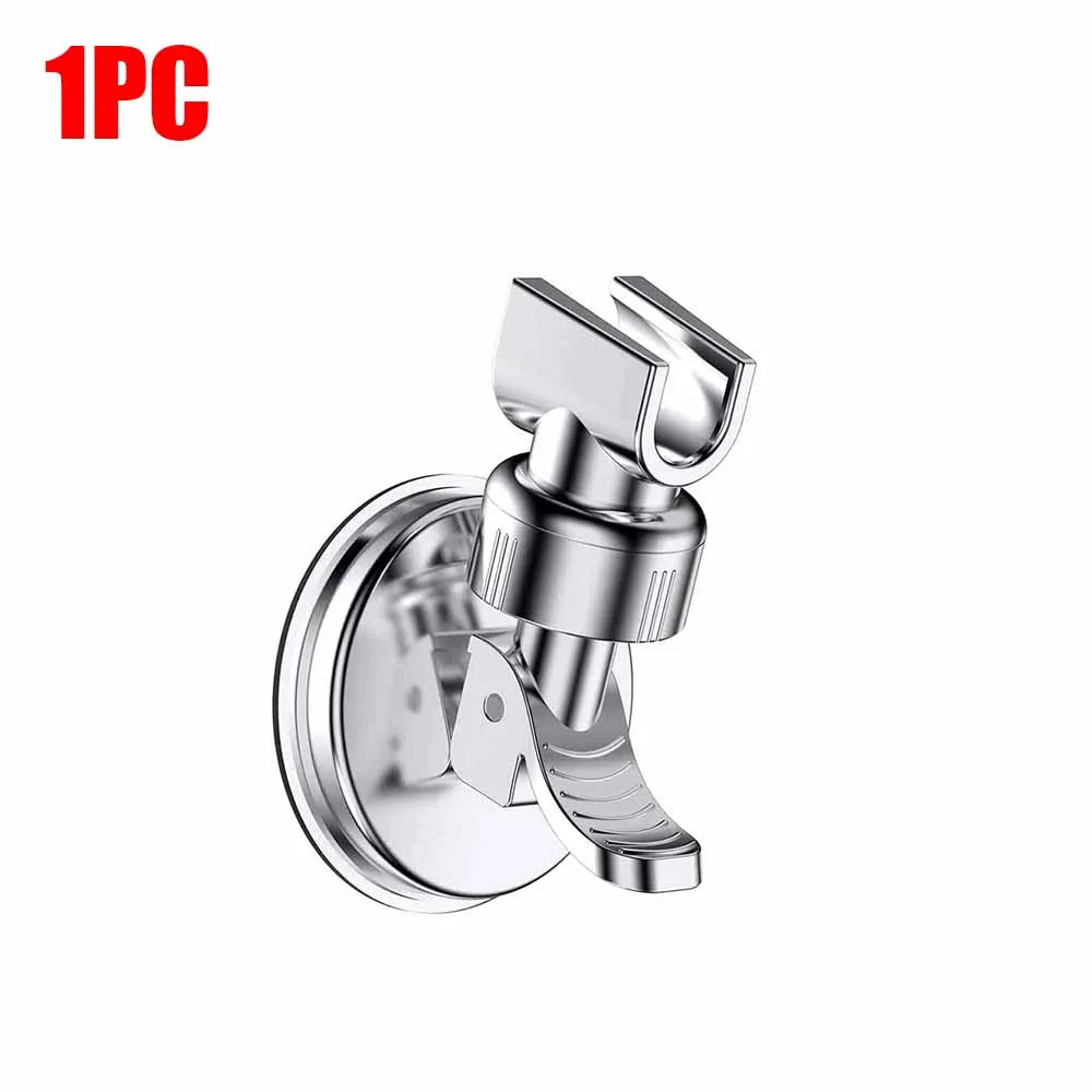 1-4Pcs Adjustable Shower Rack Strong Vacuum Suction Cup Handheld Shower Head Wall Mount Holder Rotating Bathroom Shower Base