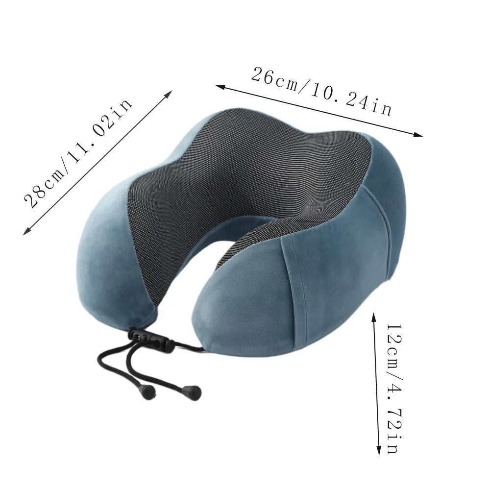 1pc Slow Rebound Travel Pillow,U-shaped Headrest Neck SupportPillow,Nap Pillow Travel Airplane Pillow For Office travel Airplane