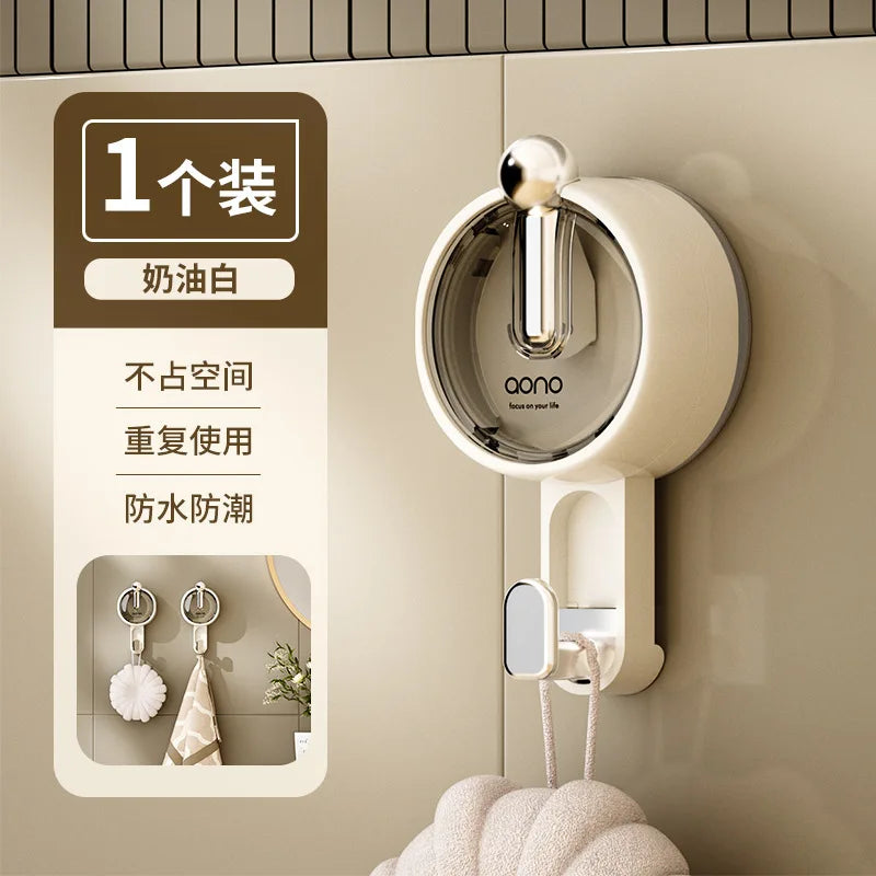 Suction Hooks Strong Vacuum Power Traceless No-Drilling Adhesive Hooks for Home Bathroom Kitchen Door Back and Toilet Area