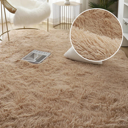 Clearance_VIKAMA Fall and Winter Tie-dye Shaggy Carpet Home Living Room Bedroom Sofa Cushion Coffee Table Cushion Bedside Rug Ca