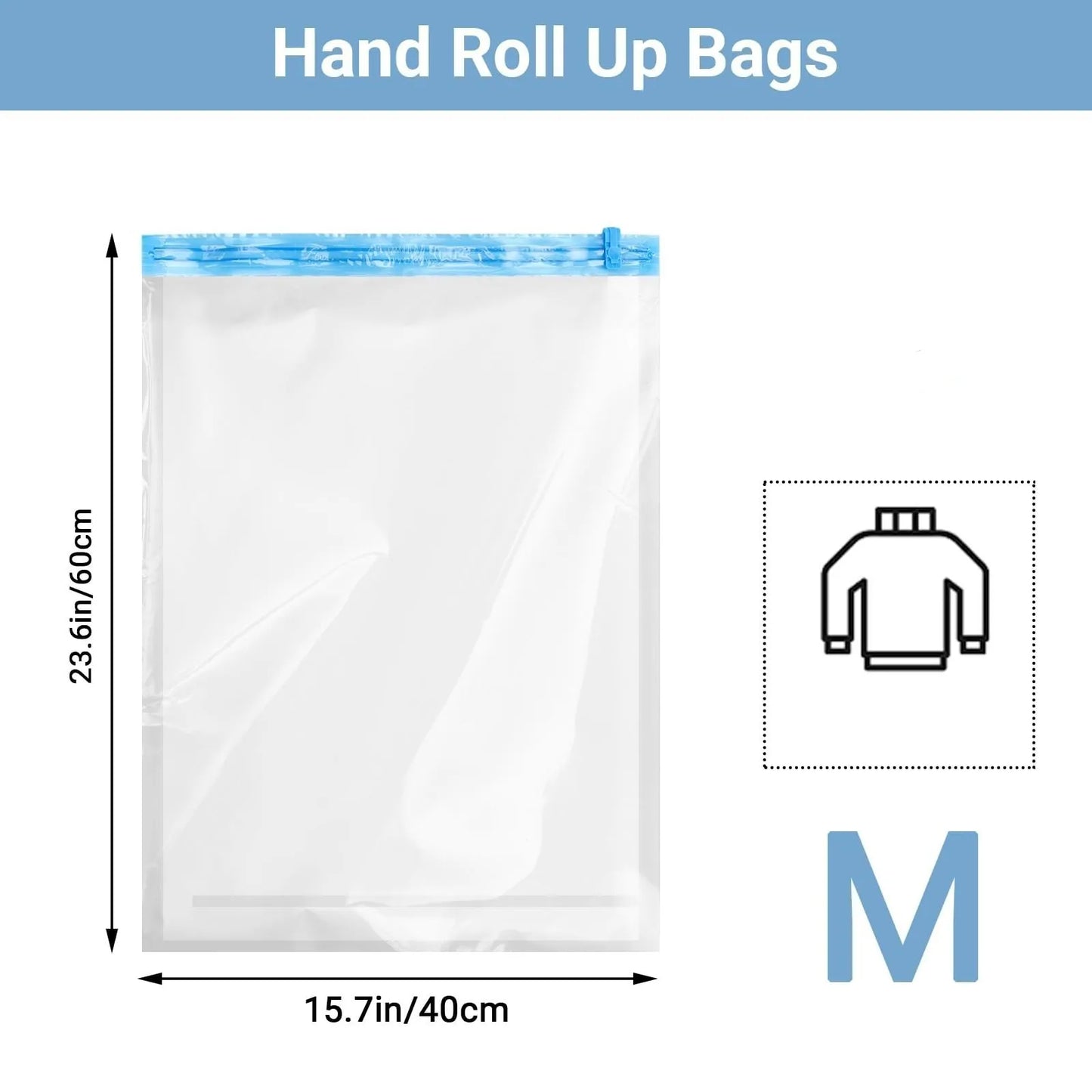 Roll Up Travel Space Saver Storage Bags for Luggage Clothes Cruise Ship Essentials Home Packing-Organizer