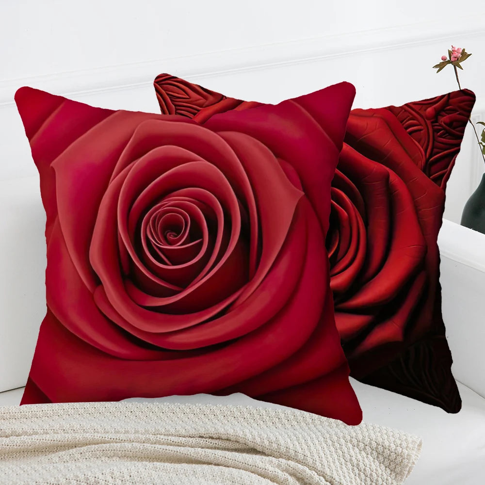 Heart Pillow Cover Valentine's Day Cushion Cover Pillow Case Office Chair Sofa Bed Home Decor Throw Pillow Cover