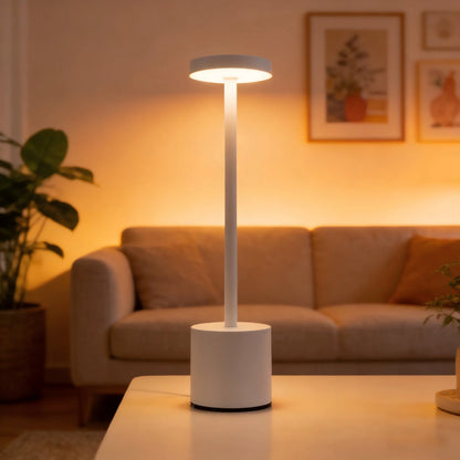 Classic Table Lamp USB Rechargeable Night Light Stepless Dimming Touch Desk Lamp 3 Colors Bedside Lamp Bar Hotel Decoration