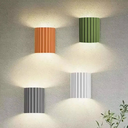 Macaron LED Wall Lamp Resin Home Decor Fixtures Wall Light Luxury Home Decor Wall Sconce For Living Room Bedside Hallway Lamp