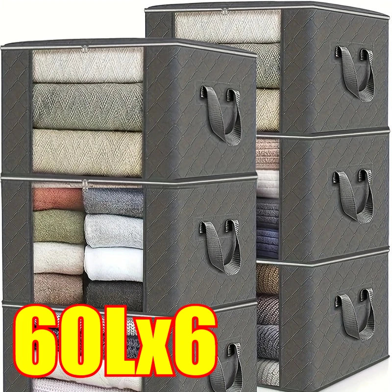 Storage Bag Foldable Large Capacity Clothes Blanket Storage Bags Storage Containers for Organizing Bedroom Closet Clothing