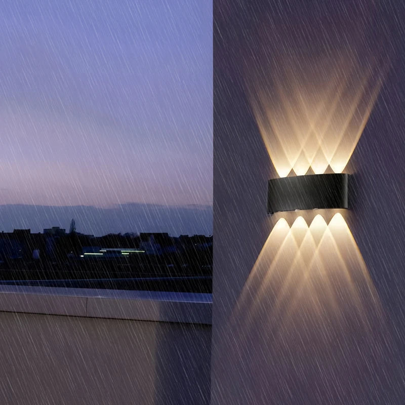 Up Down LED Wall Lamp Waterproof Modern Wall Light for Bedroom Living Room Corridor Balcony Indoor Outdoor Home Decor Lighting