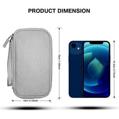 NEW Travel Organizer Bag USB-Cable Storage Organizers Pouch Carry Case Portable Waterproof Double Layers Storage Bags Cable Cord