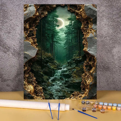 Diy Paint By Numbers Landscape Oil Painting Package For Adults Unique Gift Digital Picture Number Drawing On Canvas Home Decor
