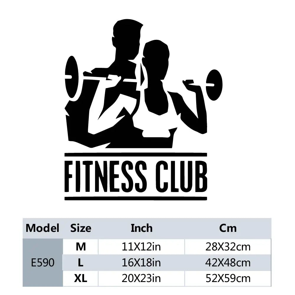 1 pc Gym New Design Wall Stickers Decorave Sticker Home Decor Living Room Bedroom Vinyl Mural Decal