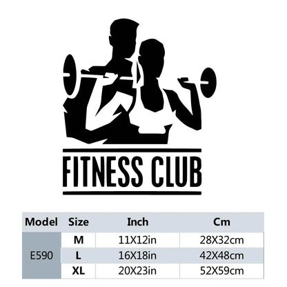 1 pc Gym New Design Wall Stickers Decorave Sticker Home Decor Living Room Bedroom Vinyl Mural Decal