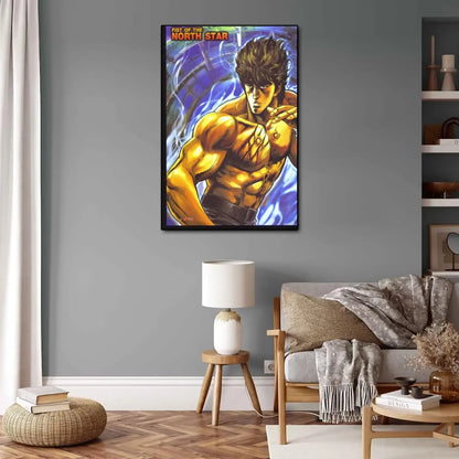 Hokuto No Ken Anime Video Game Canvas Painting Art Poster and Wall Art Picture Print Modern Family Bedroom Home Decor Posters