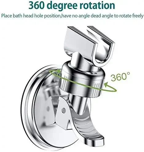 1-4Pcs Adjustable Shower Rack Strong Vacuum Suction Cup Handheld Shower Head Wall Mount Holder Rotating Bathroom Shower Base
