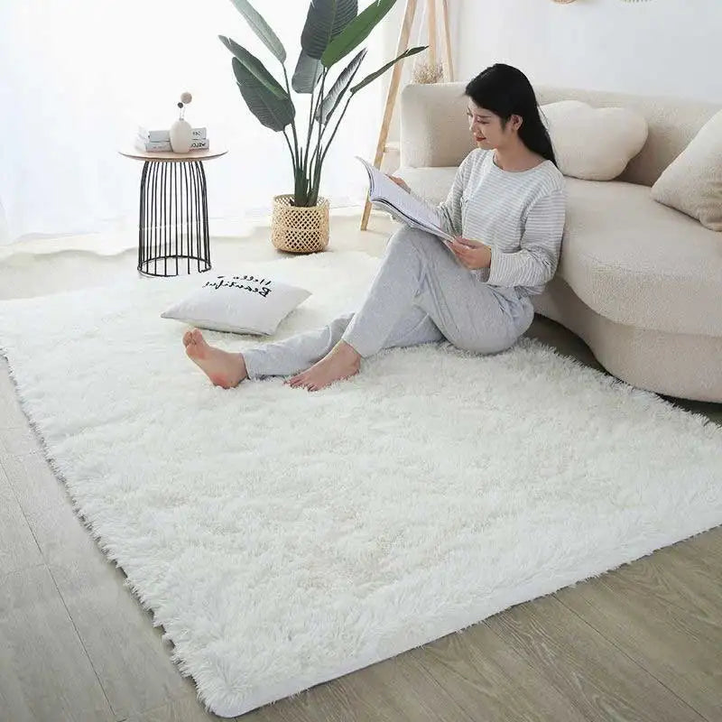 Fluffy  Carpet Living Room Plush Lounge Rug in The Bedroom Floor Mat Soft Velvet Carpets For Children Kids Decoration  ﻿