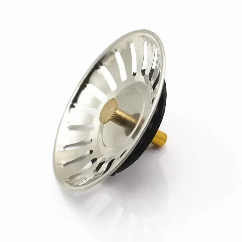 1pc Kitchen Sink Sewer Strainer Basin Drain Stopper Stainless Steel Sink Waste Plug Filter Anti-clog Floor Drain