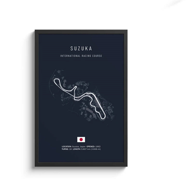 F1 Internationa Track Circuit Canvas Painting F1 Imola Wall Art Nordic Poster Aesthetic Motorsport Race Picture For Home Decor