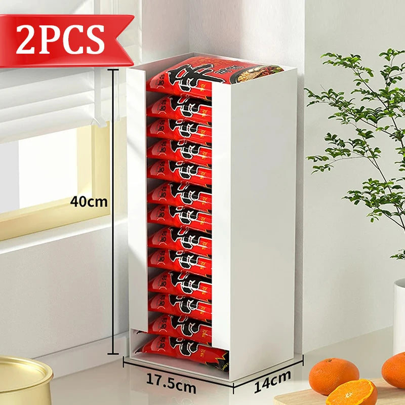 Korea Ramen Storage Box Kitchen Instant Noodle Cup Tissue Storage Bins Facial Mask Storage Box Multi-function Tabletop Organizer