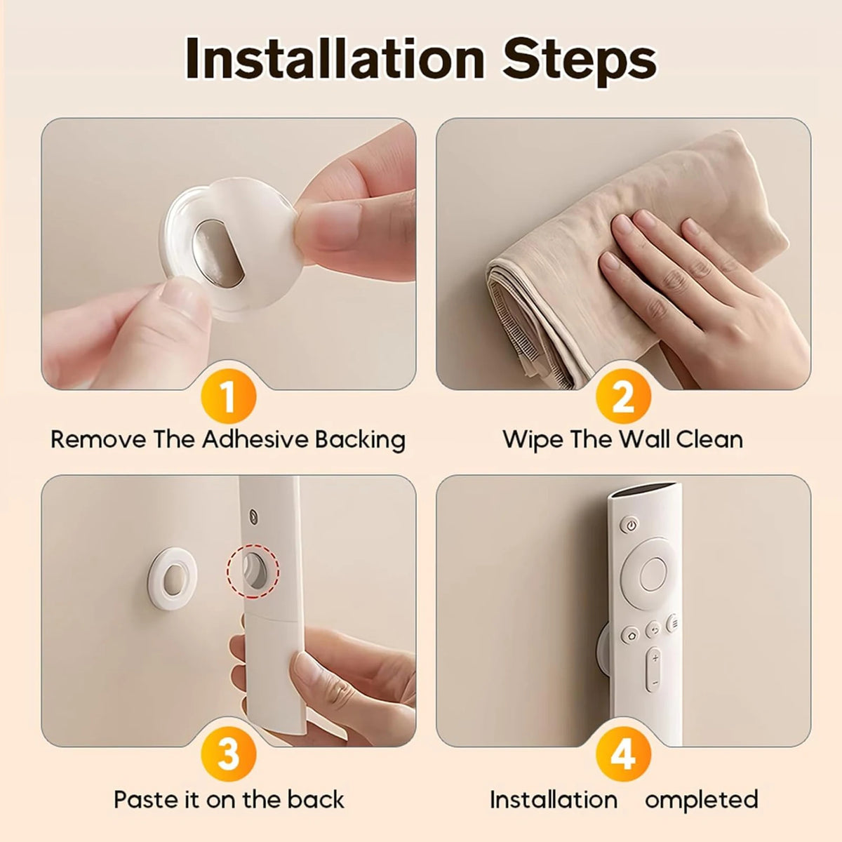 3/6/12Pcs Strong Magnetic Remote Control Holder Wall Mount Adhesive TV/Air Conditioner Remote Control Holder For Home Office