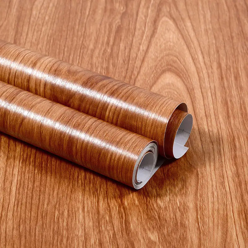 Vinyl Self-adhesive Waterproof Wood Wallpapers Wall Stickers for Wall in Rolls Furniture Renovation Film Bedroom Home Decor PVC