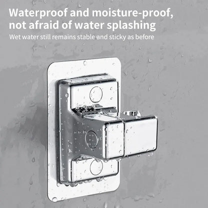 Adjustable Non-Punching Handheld Shower Stand ABS Wall Mount Bracket for Bathroom No Drilling Required