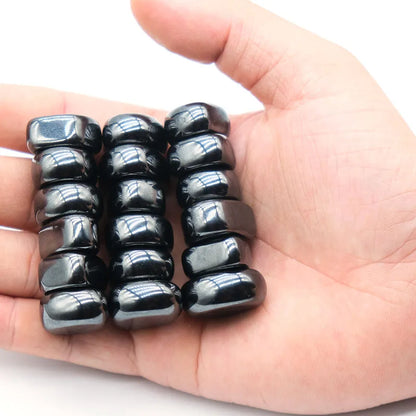 Black Irregular Fridge Magnets Polishing Lodestone Strong Magnetic Hooks Push Pin Multipurpose Use For Home Kitchen Refrigerator