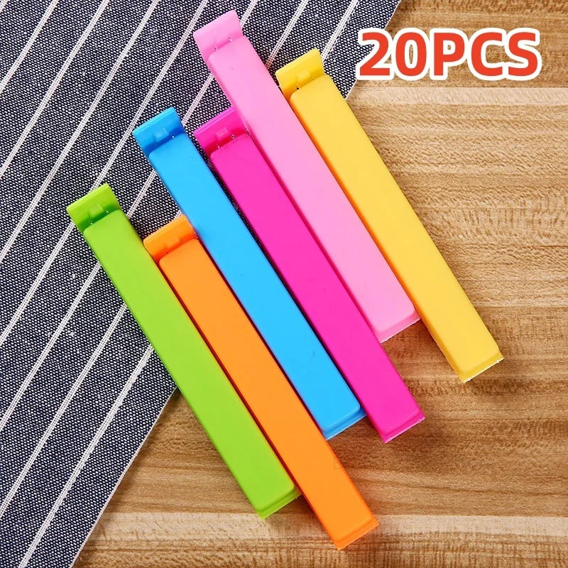 5/10/20PCS Kitchen Storage Food Snack Seal Sealing Bag Clips Sealer Clamp Plastic Tool Kitchen Accessories Food Bag Clips