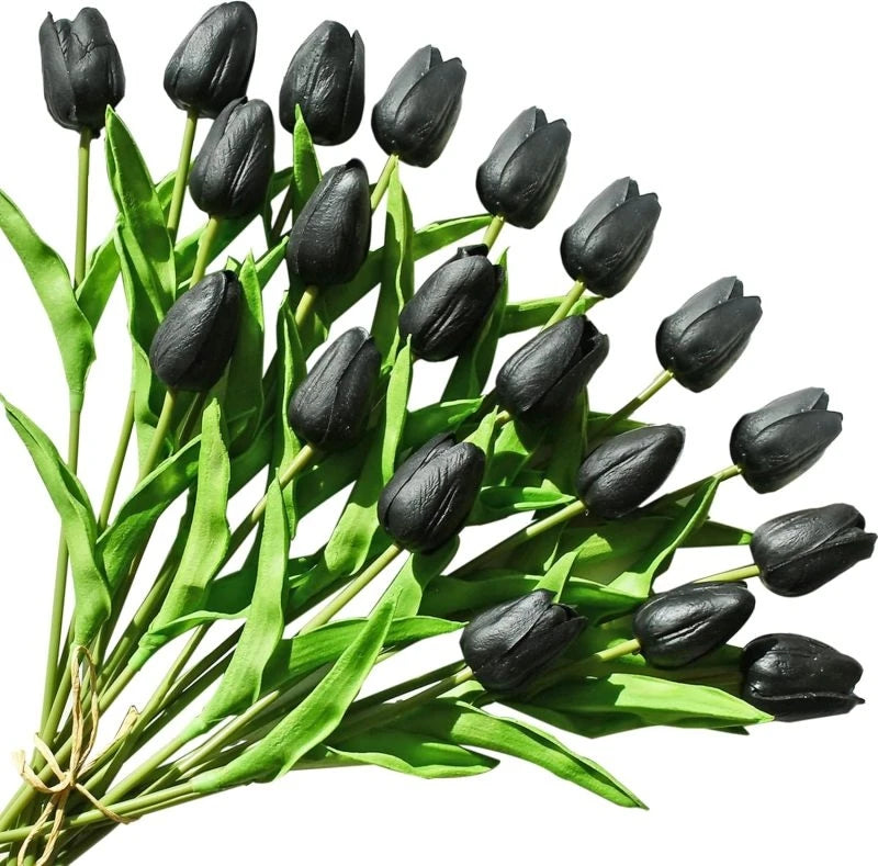 5/10PCS Artificial Flowers Real Touch Tulip Scrapbook Vase Home Room Decora Wedding Garden Arch Garland Brial Bouquet Diy Gifts
