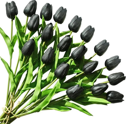 5/10PCS Artificial Flowers Real Touch Tulip Scrapbook Vase Home Room Decora Wedding Garden Arch Garland Brial Bouquet Diy Gifts
