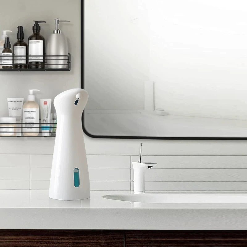 White Automatic Sensor Hand Soap Dispenser Smart Wash Handpiece High Quality ABS Waterproof for Bathroom