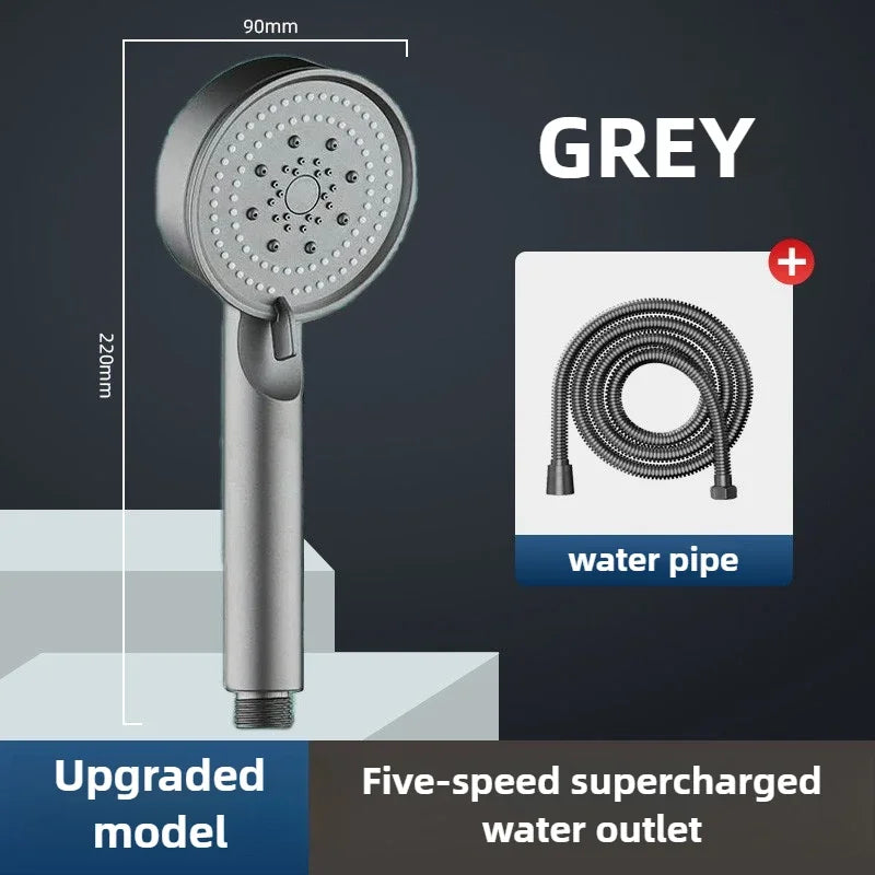 High Pressure Shower Head 3 Modes Adjustable Filter Shower Head Set New Bathroom Shower Head Accessories Sprayer