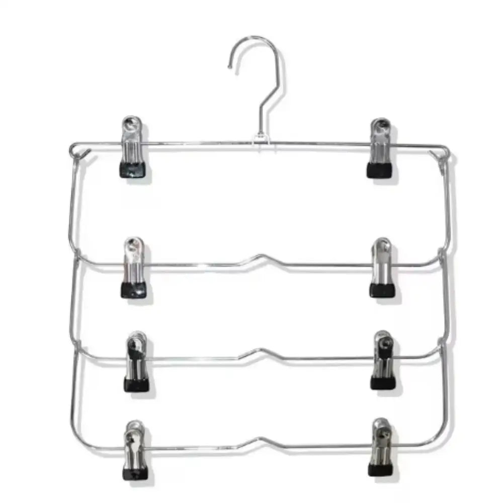 Multi-Functional Home Non-Slip Metal Pants Rack New Creative Stainless Steel Seamless Hanger Simple Storage Skirt Rack