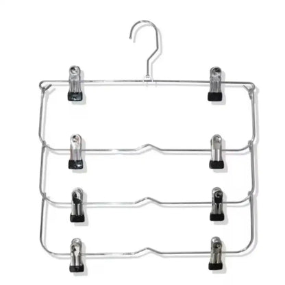 Multi-Functional Home Non-Slip Metal Pants Rack New Creative Stainless Steel Seamless Hanger Simple Storage Skirt Rack