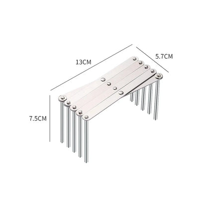 1Pc Foldable Kitchen Dish Drain Rack Dinnerware Storage Organizer Tray Plate Drying Shelf Cups Display Stand Drainer Holder