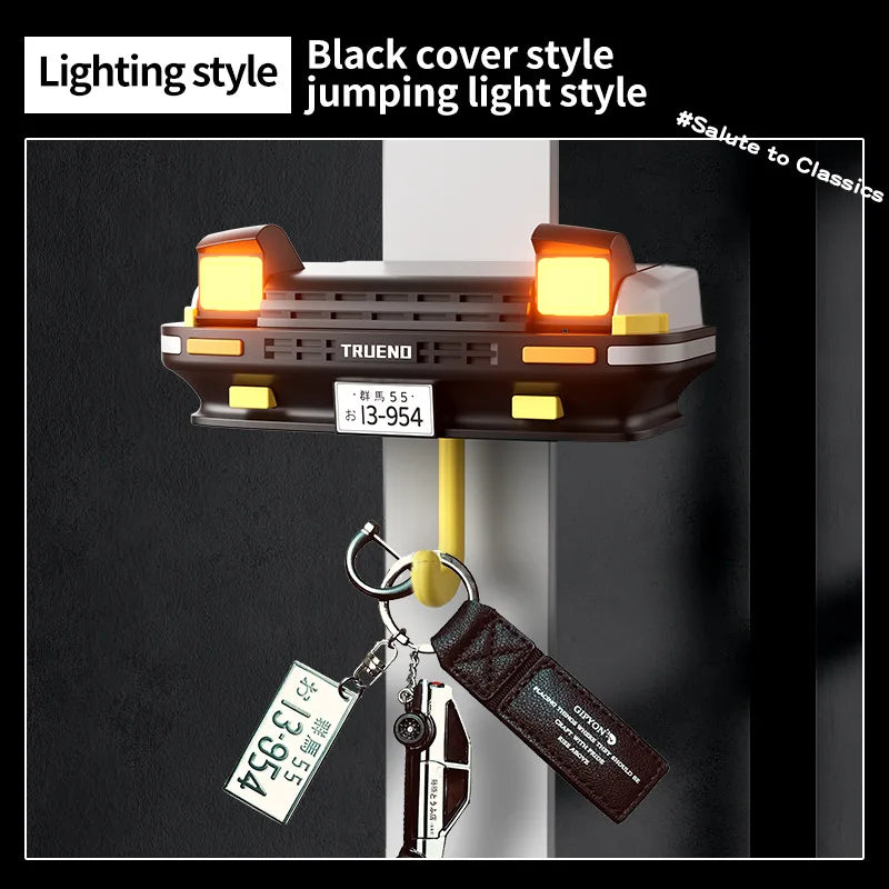 AE86 Car Key Holder Creative Decor Wall-Mounted Key Hook Headlight Key Hook for Car Enthusiasts' Gifts