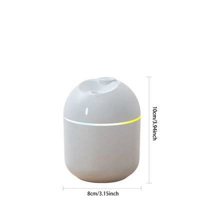 270ML USB Air Humidifier with Cool Mist Aroma Diffuser LED Night Light And Power-Off Protect Feature for Home And Office