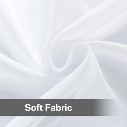 Shading Solid White Sheer Curtains for Living Room Decoration Window Curtains for Kitchen Modern Tulle Voile Organza Curtains