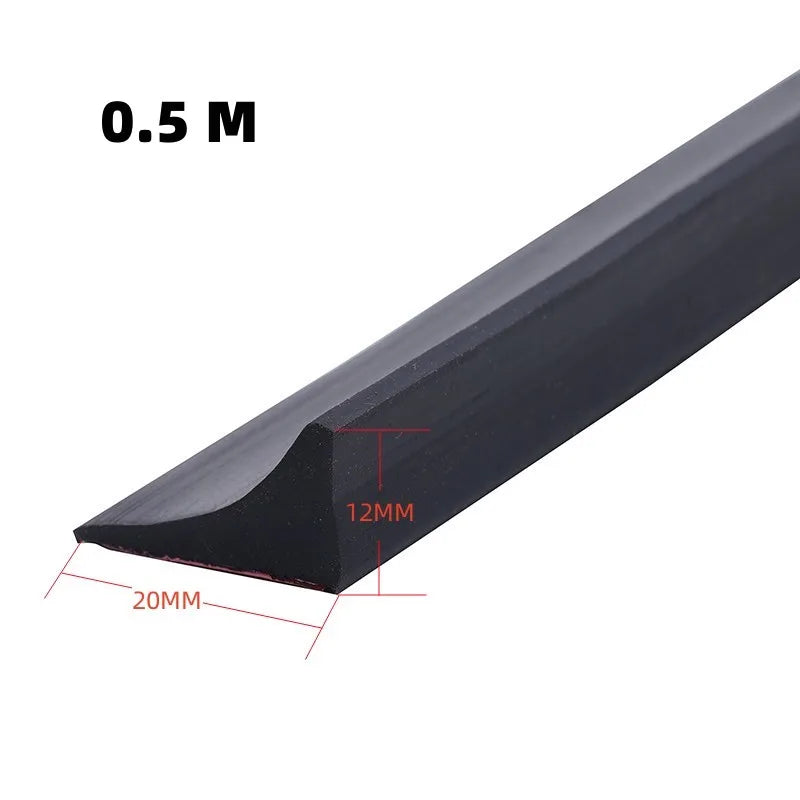 New Silicone Bathroom Water Stopper Dry Wet Separation Sealing Strips Self-adhesive Shower Drain Splash Prevention Water Dam