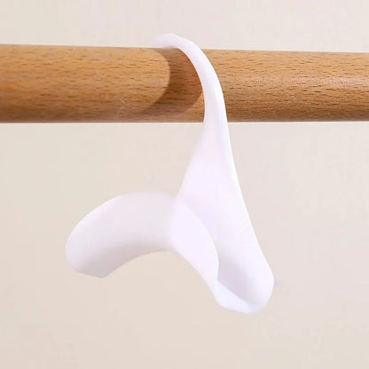 10pcs Widen Plastics Hanger Connection Hook Stackable Space Saving Storage Multifunctional Bag and Hat Hanging Rack