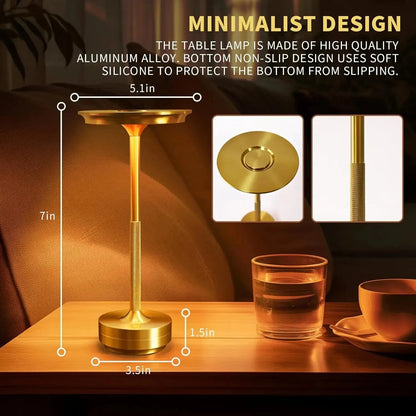 Rechargeable Cordless Table Lamps Portable 6Hours 8Hours Battery Table Light 3000K 6000K LED Table Light