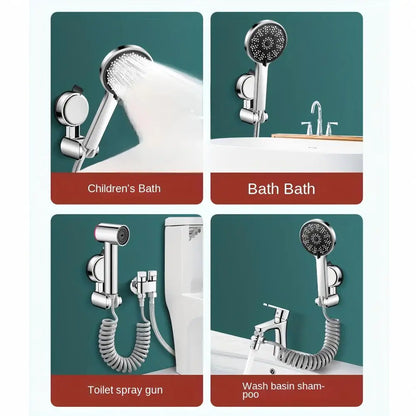 1Pc Universal Shower Head Holder Adjustable Strong Adhesive ABS Shower Brackets Suction Cup Wall Mount Waterproof Shower Base
