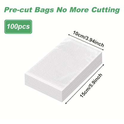100pcs/lot Vacuum Packaging Bags Empty Food Vacuum Bags BPA-Free Vacuum Sealing Bag Kitchen Accessories