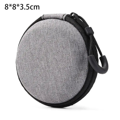 1Pcs Mini EVA Storage Bag Pouch Carrying Bag Zipper Earphone Case For Airpod Earphone/Phone/Charging Cable Digital Accessories