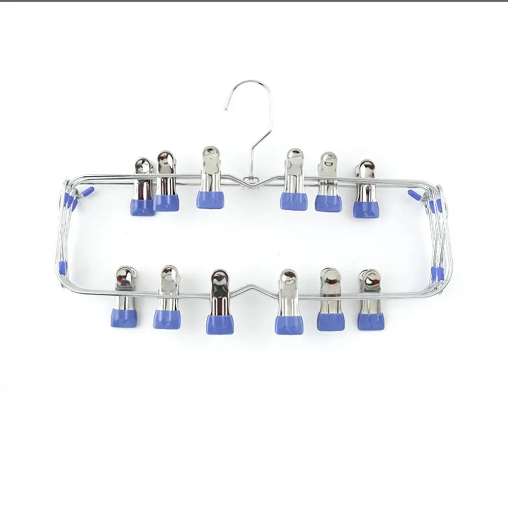 Multi Functional Folding Multi-Layer Pants Rack, Pants Hanger, Household Anti Slip And Seamless Wardrobe Storage Tool
