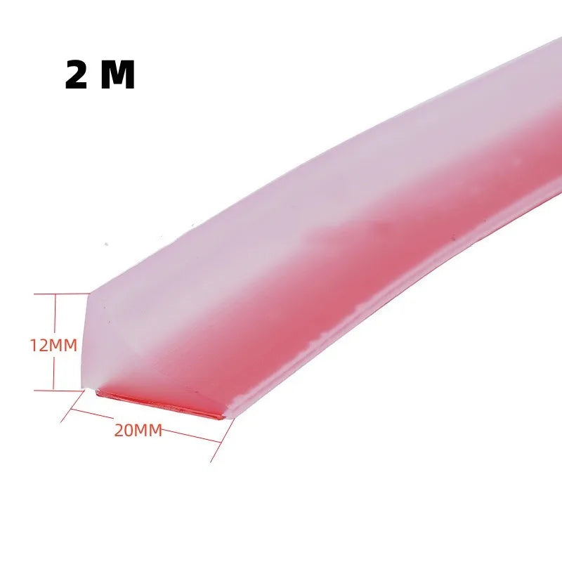 New Silicone Bathroom Water Stopper Dry Wet Separation Sealing Strips Self-adhesive Shower Drain Splash Prevention Water Dam
