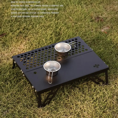 Portable Mini Folding Table Single Person Use Folding Camping Table Ultra Light Aluminum Small Coffee Table Outdoor
