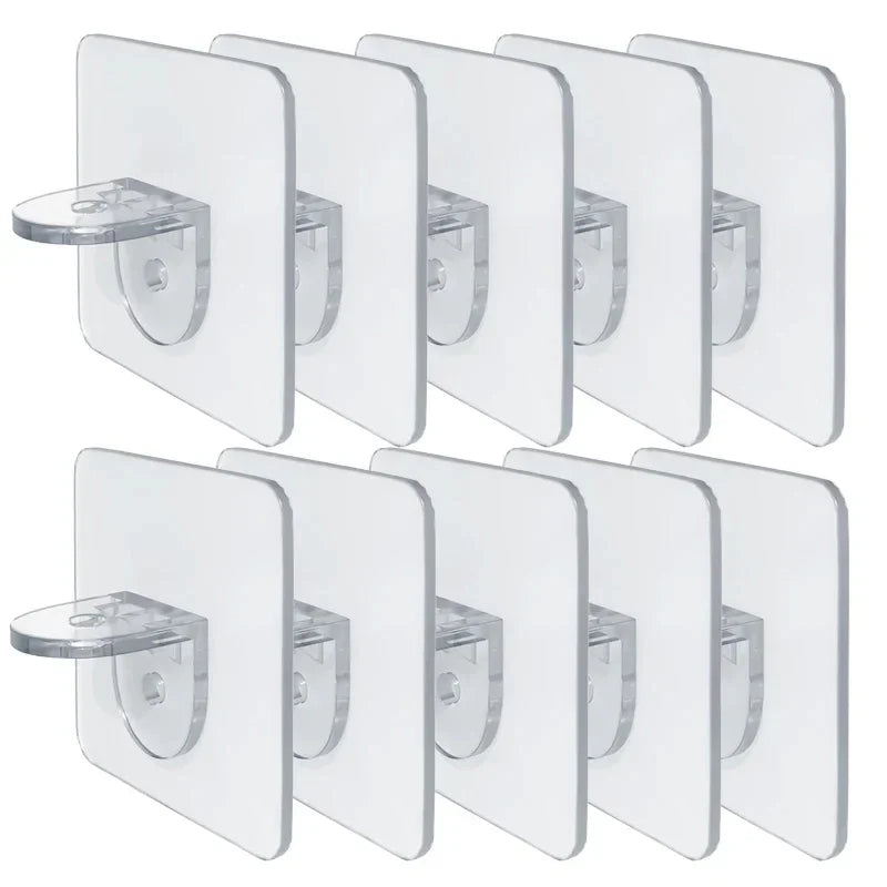 Shelf bracket adhesive nail self-adhesive wardrobe shelf bracket clip wall hanging bracket partition non punching strong bracket