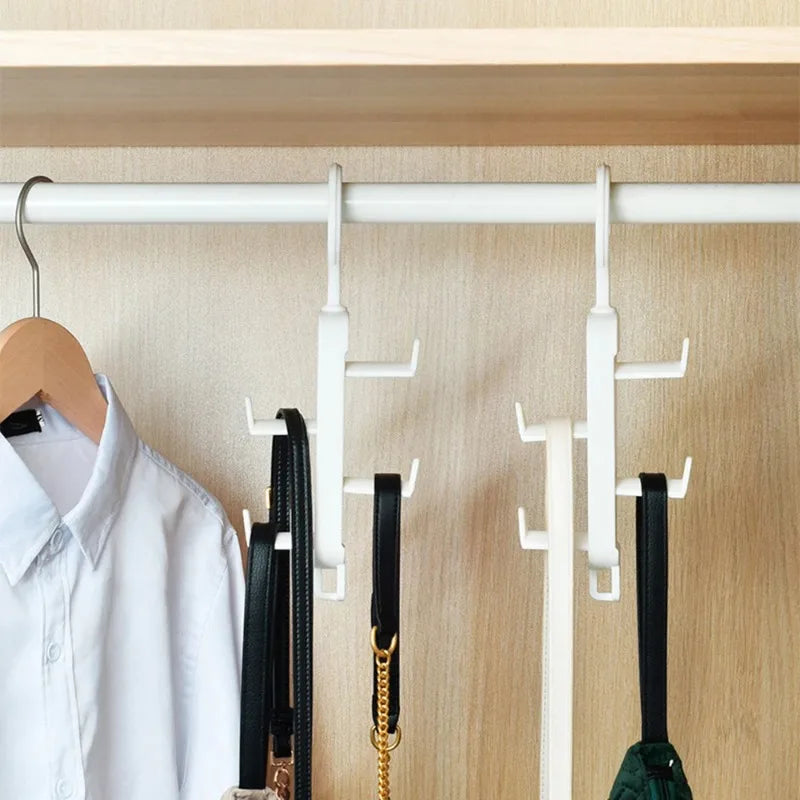 Bag Storage Tool Wardrobe Storage Multifunctional Clothes Rack Traceless Hanging Bag Rack Hat Door Non Perforated Hanging Hook