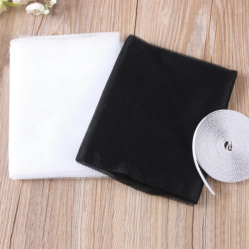 Anti Fly Mosquito Net Insect Bug Fly Screen Curtain Indoor DIY Self-Adhesive Window Mesh with Tape for Windows Accessories