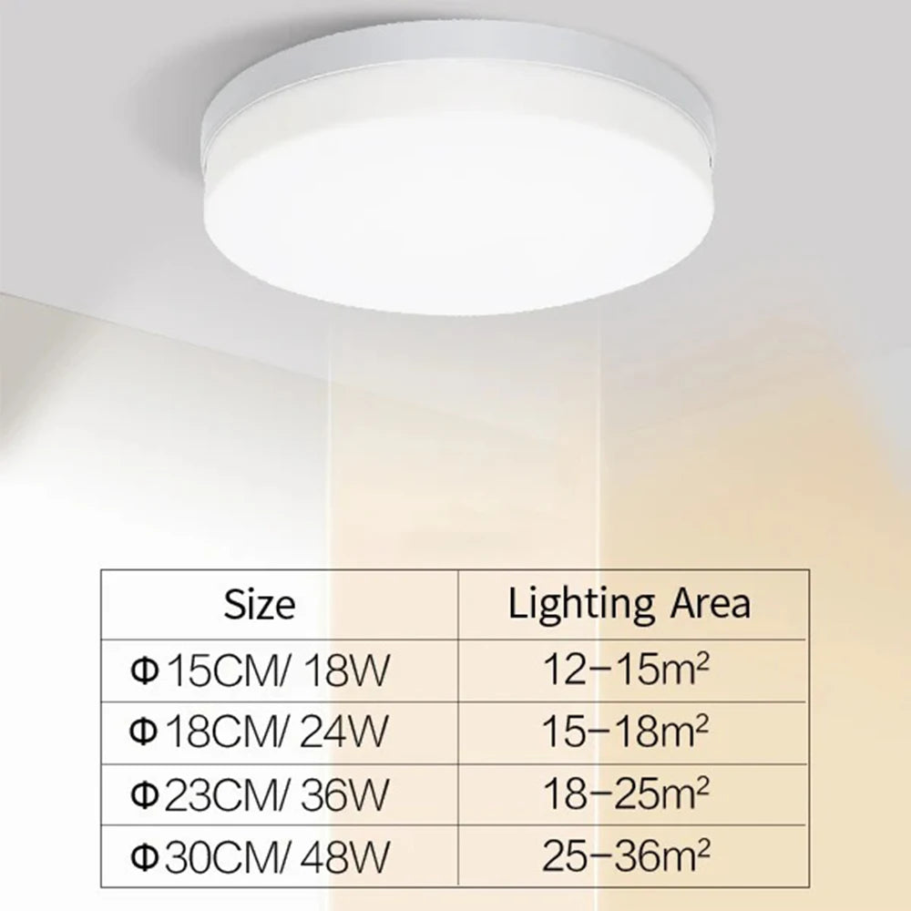 IRALAN ultra-thin round LED ceiling light bedroom corridor toilet lighting neutral white cool white warm white 48W 36W 24W 18W