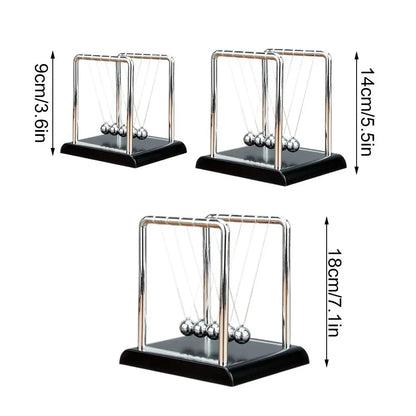 Home Decor Newton's Cradle Metal Pendulum Educational Physics Toy Kinetic Energy Office Stress Reliever Ornament