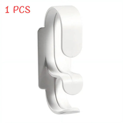 Double Layer Wall Hanging Washbasin Hook Punch Free Adhesive Wash Basin Storage Rack Save Space Home Universal Storage Hook